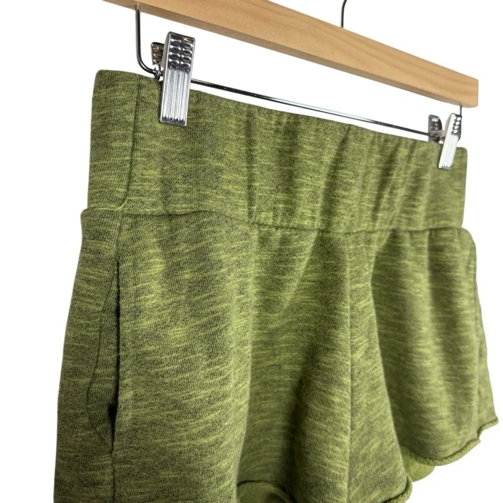 Free People Intimately Women’s Fleece Pull On Sweat Shorts in Green Size XS
